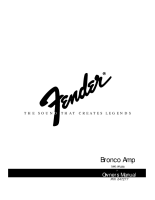 Fender Bronco-Amp - Owners Manual 